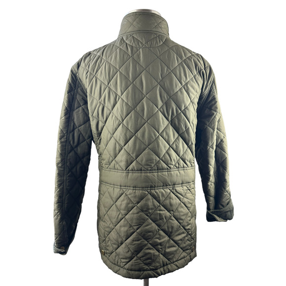 Lauren Ralph Lauren Quilted Barn Field Jacket Coat Zip Snap Green Plus Size 3X - Picture 14 of 15